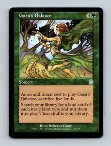 Magic The Gathering MTG Gaea's Balance 77/143 (Silver) Apocalypse Card 2001 - Picture 1 of 2