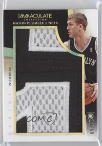 2013-14 Panini Immaculate Team Logos Numbers /50 Mason Plumlee #70 Rookie RC