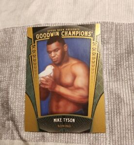 2015 Goodwin Champions Mike Tyson #5 Boxing HOF with Pigeon Upper Deck SP