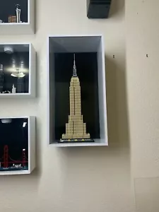 Lego Display Box/Shadow Box for Architecture Series/ 8 in Depth/ Floating Shelf - Picture 1 of 9