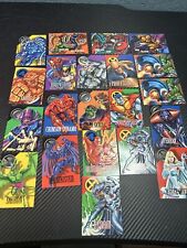 Lot of 21 Vintage 1996 Marvel Vision Cards X-Men Fantastic 4 Spiderman