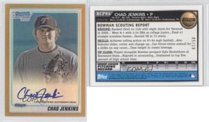 2010 Bowman Chrome Prospects Gold Refractor Auto /50 Chad Jenkins #BCP94 Auto