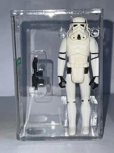 Star Wars Vintage Stormtrooper (HARD TORSO) HK AFA 75+ Actionfigur Kenner 1977 - Bild 1 von 9