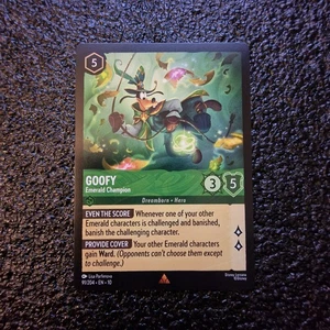 Goofy Emerald Champion - 91/204 - Rare - Disney Lorcana - Picture 1 of 2