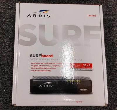 ARRIS SURFboard SBV3202 DOCSIS 3.0 Cable Modem Comcast Xfinity - Used - A2 - Image 1 of 4
