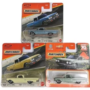 Matchbox 🏁 Superfast Lot 3 voitures 1960 Chevy El Camino 1:64 Neuf/ NEW - Imagen 1 de 7