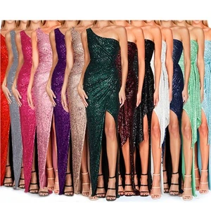 Abendkleid mit Rüschen und Schnürung in wunderschönen Pailletten für besonde - Bild 1 von 32
