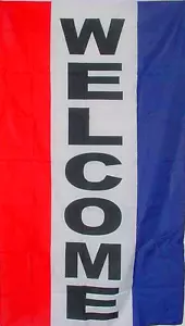 NEW 3X5FT VERTICAL WELCOME SIGN STORE FLAG superior quality - Picture 1 of 3
