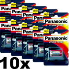 10x Panasonic CR123 Foto-Batterien CR123A Photobatterie im Einzelblister Blister
