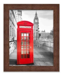20x27 Frame Brown Barnwood Picture Frame Puzzle Frame 20x27 UV Acrylic Acid Free - Picture 1 of 7