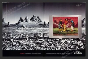 Sony Wega T.V. 2000 Print Advertisement (2 Pages) - Picture 1 of 1