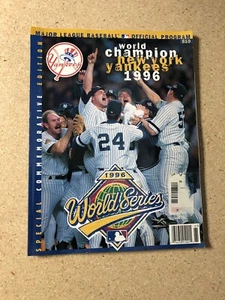 Major League Baseball Program - World Champion New York Yankees 1996 - SE - Picture 1 of 3