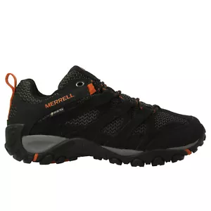 LADIES MERRELL ALVERSTONE GTX J500060 BLACK GORETEX WATHERPROOF WALKING TRAINERS - Picture 1 of 5