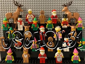 LEGO Christmas Minifigures - Santa, Elf, Reindeer, Snowman - You Pick Minifig - Picture 1 of 50