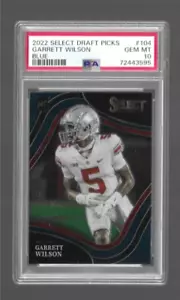 GARRETT WILSON RC 2022 SELECT DRAFT PICKS BLUE VARIANTION PSA GEM MINT 10 - Picture 1 of 2