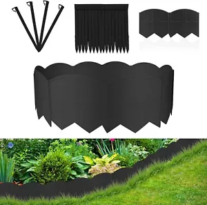 20PCS Garden Edging Border No Dig Landscape Edging Lawn Garden Fence Edgings - Picture 1 of 7