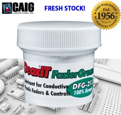 CAIG LABORATORIES DeoxIT® Fader Grease DFG-213, 100% solution, 28g jar, FRESH STOCK CAIG LABS