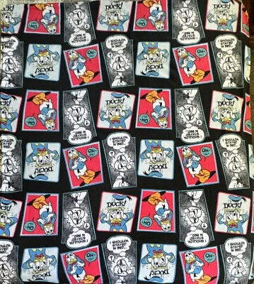 Manta polar Pato Donald grande 59"w x 67"L NUEVA hecha a mano cálida y acogedora Foto 1 de 4