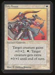 1993 MTG Magic the Gathering Card Alpha Holy Armor Raw NM Gaming Card TCG - Picture 1 of 2