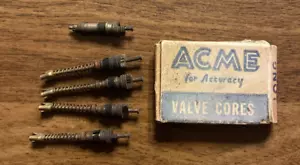 Núcleos de válvula de neumático Acme vintage con caja de cartón 5 piezas C6a - Imagen 1 de 11
