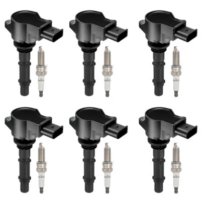 6 bobinas de encendido + 6 bujías de iridio para Mercedes-Benz C230 C280 CLK350 E350 Foto 1 de 4