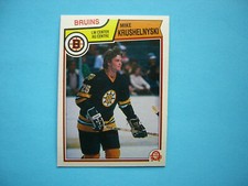 1983/84 O-PEE-CHEE HOCKEY CARD #52 MIKE KRUSHELNYSKI ROOKIE EX/NM NM SHARP!! OPC