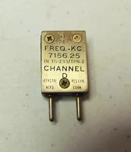 7156.25 KC 40 meter Ham Radio FT-243 Crystal - Picture 1 of 2