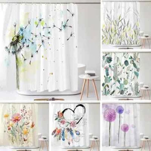 Shower Curtains Bathroom Curtain Bath Curtain with Hooks Shower Curtain - Picture 1 of 46