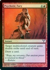Psychotic Fury - Foil New MTG Dissension Magic 2B3