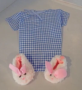 Juego de 3 zapatillas de vestido y conejo de hospital para muñecas chicas americanas de 18 pulgadas - Imagen 1 de 6