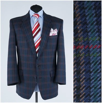 Mens Vintage PIERRE CARDIN Blazer 42S UK Size Check Wool Sport Coat Jacket - Image 1 of 4