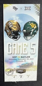 Boleto conmemorativo de fútbol americano Baylor Bears vs UCF Knights 2023 de la NCAA - Imagen 1 de 1
