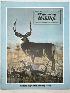 Wyoming Wildlife Magazine August 1973 Earl Pote Mule Deer Buck - Imagen 1 de 3