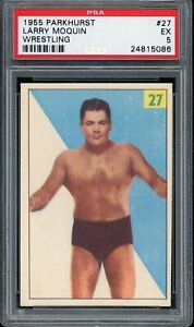 1955 Parkhurst Wrestling #27 Larry Moquin PSA 5