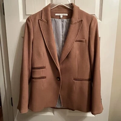 Chaqueta Blazer Veronica Beard Hudson Dickey Talla 8 Gamuza Codo Foto 1 de 4