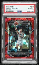 2022-23 Panini Prizm Red Ice Prizm Jeremy Sochan #263 PSA 10 GEM MINT Rookie RC