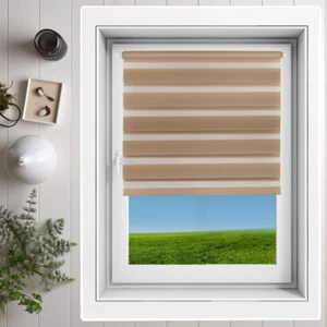 Doppelrollo Klemmfix Ohne Bohren Duorollo Zebrarollo Rollo Fensterrollo Latte - Bild 1 von 18