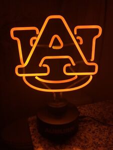 Auburn Tigers Logo Neon Sign Light Lamp 17"x14" Desk Bar Mancave - Tested Works