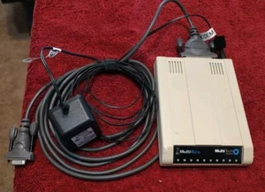 MultiTech MT5634ZBA Multi Modem USB 56Kbps With Wires Powers On - Picture 1 of 3