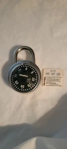 Master Lock Combination Standard Combo Black Turn Dial Locker Gym Padlock,W Code - Picture 1 of 5
