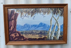 Lindberg INKAMALA (1942-1980) Arrente Hermannsburg artist signed watercolour - - Picture 1 of 5