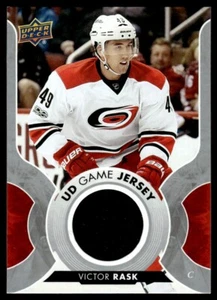 2017-18 Upper Deck UD Game Jersey Victor Rask Carolina Hurricanes #GJ-VR - Picture 1 of 2