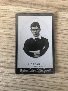 J. Crean - Ireland - OGDENS GUINEA GOLDS-FOOTBALLERS BASE M 1899 - Picture 1 of 2