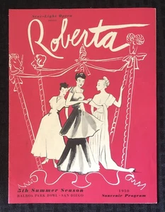 ROBERTA Starlight Opera 1950 Souvenir Program 5th Summer Season - EX+ Hi Grade! - Picture 1 of 5