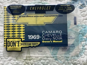 1969 ORIGINAL  Z/28 CAMARO, CHEVELLE, NOVA OWNERS MANUAL  In Dealer Sleeve. Mint - Bild 1 von 1