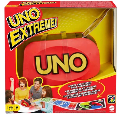 UNO Extreme Card Game Featuring Random-Action Launcher with lights & 112 cards - Image 1 of 4