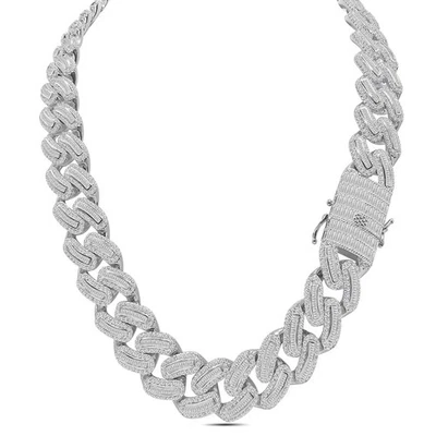 200+ Grams Thick Bold 18mm VVS1/D 39.55 CT.  Miami Cuban Link Chain Neckless 20" - Image 1 of 3