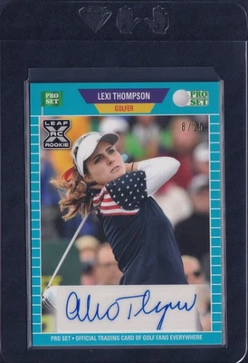 2021 Leaf Pro Set Sports Autographs PSA-LT2 Lexi Thompson RC Blue #/25 - Image 1 of 2