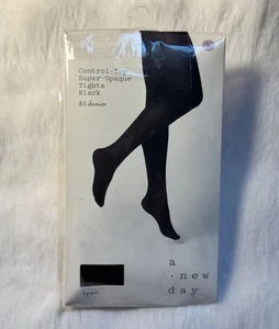 A New Day Control Top super blickdichte Strumpfhose 1X/2X schwarz neu Damen - Bild 1 von 6
