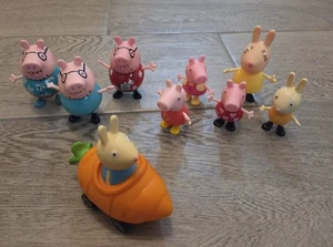 Peppa Pig Friends & Family Konvolut 9 Figuren gemischt biegsam - Bild 1 von 1